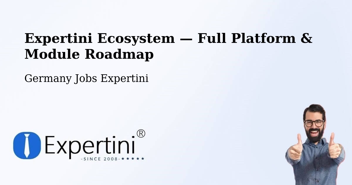 Expertini Ecosystem — Full Platform & Module Roadmap – Usingen