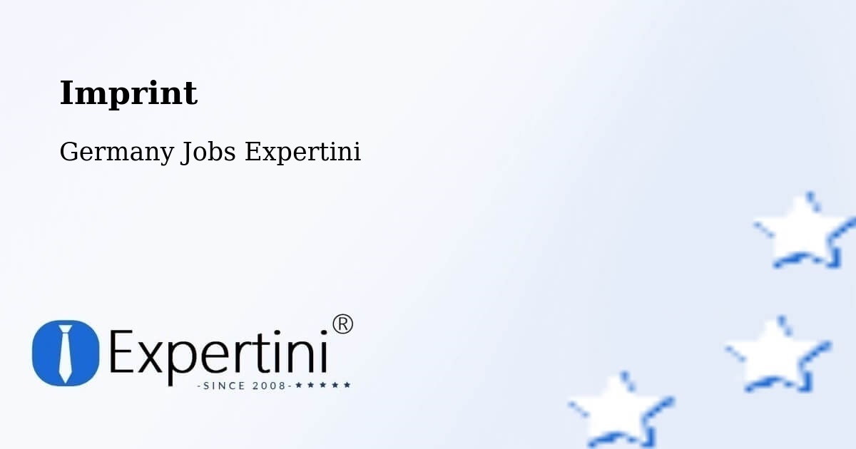 Imprint – Usingen - Germany Jobs Expertini
