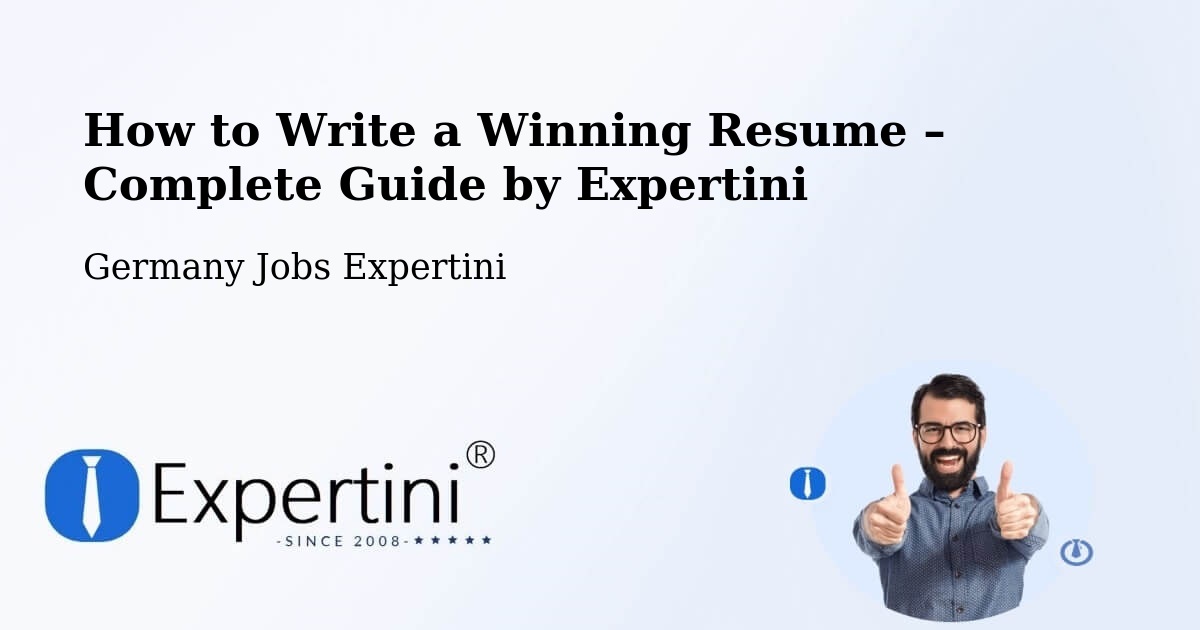 Resume Writing Guide for Job Seekers – Usingen - Usingen, Germany Jobs Expertini